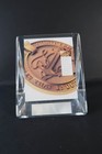 Rare 1989 Northern Trust Financial Tombstone - 3d  fanned Book  Lucite Display
