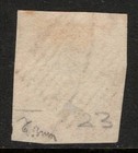 India 1854 Qv  Sg23  4a Blue 4   Red    Very Fine Used    Cut Square   Cat    750