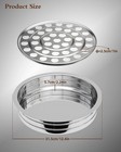 Communion Cup Tray Stainless Steel Holy For 40 Cups Church Supplies Ware