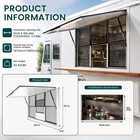 Concession Window Folding Shelf 60 X 36in  Aluminum Alloy  6 Screen Windows