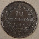 Italy 10 C  1866-n Mid Grade Coin 