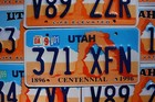 Utah License Plates - Orange Arches License Plate - Life Elevated Or Centennial