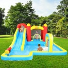 Inflatable Bounce House Water Slide Pool Kids Jumper Castle With Air Blower  Bag