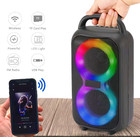 Large Portable Wireless Bluetooth Party Speaker With Led Lights