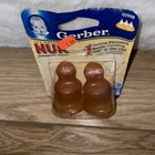 Vintage 2004 Gerber Nuk Orthodontic Latex Bottle Nipples Fast Flow Nos