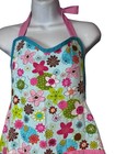 Handmade Apron Vibrant  Woman Vintage Floral Pockets