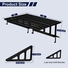 Tecspace 2-pack 2  X 3  Wall Mounted Garage Shelves  330 Lbs Capacity Each