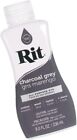 Rit All-purpose Liquid Dye  Charcoal Grey   8 Oz 1 1 Color Stay Dye Fixative