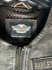 Harley-davidson L Men s Fetter Lacing Leather Midweight Vest Black 97127-16vm