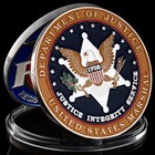 United States Marshal Silver 3d Challenge Coin