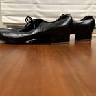 Bloch Black Laced Jazz Tap Shoes Size 8 1 2 M  Taps On Heels   Toes Leather  Euc