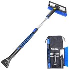  39  Extendable Snow Brush With Squeegee Ice Scraper Telescoping Foam 39 Inch