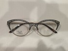 Jean Lafont Paris-fuchsia Eyeglass Frame-metal-black Gold - New Authentic