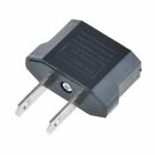 1pc Eu Round To Flat Plug Power Plug Adapter End Charger Travel Converter Us