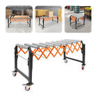 Adjustable Roller Conveyor Table Flexible Roller Conveyor 17-51inch 176lbs Load