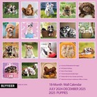 2025 Wall Calendar calendar 2025 puppy Monthly Wall Calendar  12  X 24  Open    
