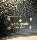 Kate Spade Wellesley Leather Zip Around Personal Ring Planner Organizer Black