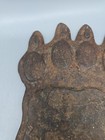 Vintage Large Cast Iron Metal Bear Paw Trivet 