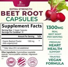Beet Root Capsules Extra Strength 1300mg Beetroot Powder Extract