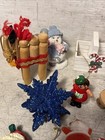 Large Lot Of 25 Vintage   Contemporary Christmas Tree Ornaments   Decor Figures