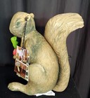 Plushjohn Derian Rustic Design Squirrel 12  Throw Pillow W strawberry   41
