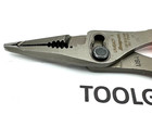 Snap On Tools Usa Orange 7  Soft Grip Long Nose Slip Joint Pliers Ln46acf O New