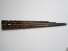 Inlaid Chinese Chopsticks Original Box  Chinese Carved Soapstone Stamp 