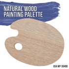 12  X 16  Extra Large Wooden Oval-shaped Artist Painting Palette  Paint Mix Tray
