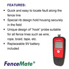 Fencemate Digital Fence Tester - Up To 19 9 Kv  Cordless Red And Black 