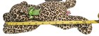 Ty Speckles Leopard Pillow Pals Plush 1996 Stuffed Animal 13  Toy Flat Green Bow