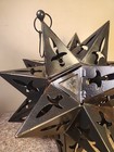 Moravian Star Pierced Metal Votive Candle Pendant Hanging Light 13 5   d Excellent