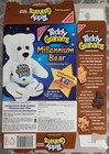 Vintage 1999 Nabisco Chocolate Teddy Grahams Box   2000 Millennium Bear Offer