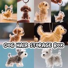 Clear Puppy Hair Memorial Capsule Pet s Dog Fur Container Diy Pendant Keychain
