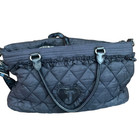 Juicy Couture Diaper Bag Black Quilted  couture Baby  Crossbody Duffle Rare Y2k