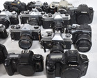 14 35mm  Cameras   Lenses  Film   Digital 25 Pieces Total Parts Repair Untested