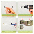 4 Pcs Heavy Duty Wall Mount Angle Grinder Holder For 5 Inch Grinders Polisher