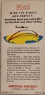 Vintage American Airlines System Map Memorabilia