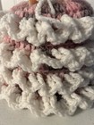 Vintage Crochet Toilet Paper Holder Doll Pink White Gray