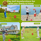 Backyard Golf Bucket Game Set Outdoor Mini Golf Yard Game Complete Kit 9 Hole