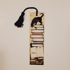Vintage 70s Gift Bookmark Black Cat Books Tassel  1978 Britain Antioch Uk  Z-008