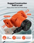 Vevor F-007e-1f1 High Efficiency Circulator Pump Hot Water Circulation 16 Gpm