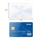 100 Pcs Thin Fresnel Lens Credit Card Size Pocket Magnifier Reading Fire