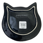 Black Cat Appetizer Plate Figural Halloween World Market