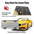 Red License Plate Frames- Aluminum Front   Rear Car Tag Covers For Men Women