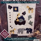 Noah s Ark Bucilla Patchwork Wall Hanging Kit Two By Two  Easy To Make Applique 