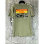O neill Men s Green Sundown Regular-fit Crewneck Short-sleeve T-shirt Sz L