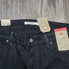 Levis 711 Skinny Jeans Womens 16 Short W33 L26 Black Hypersoft Mid Rise 18881004