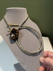 Fire Agate Bolo Tie Vintage Southwestern