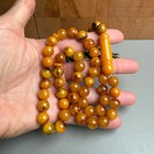 Handmade Antiq Amber Misbaha Tasbih Islamic Prayer Beads 9 8mm 32g