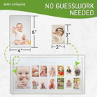   Baby s First Year Frame   Collage Frame For Baby In White   12 Month Picture F